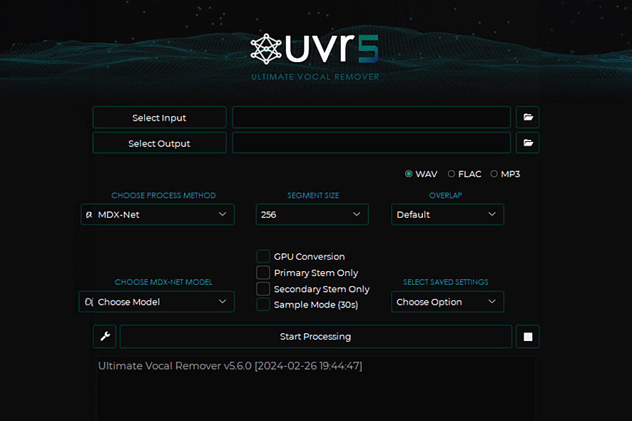 UVR5 - 最强人声伴奏分离AI工具，最新版v5.6