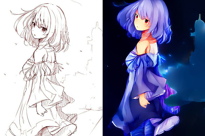 Style2Paints - 最强二次元线稿重绘着色AI工具，可输出PSD