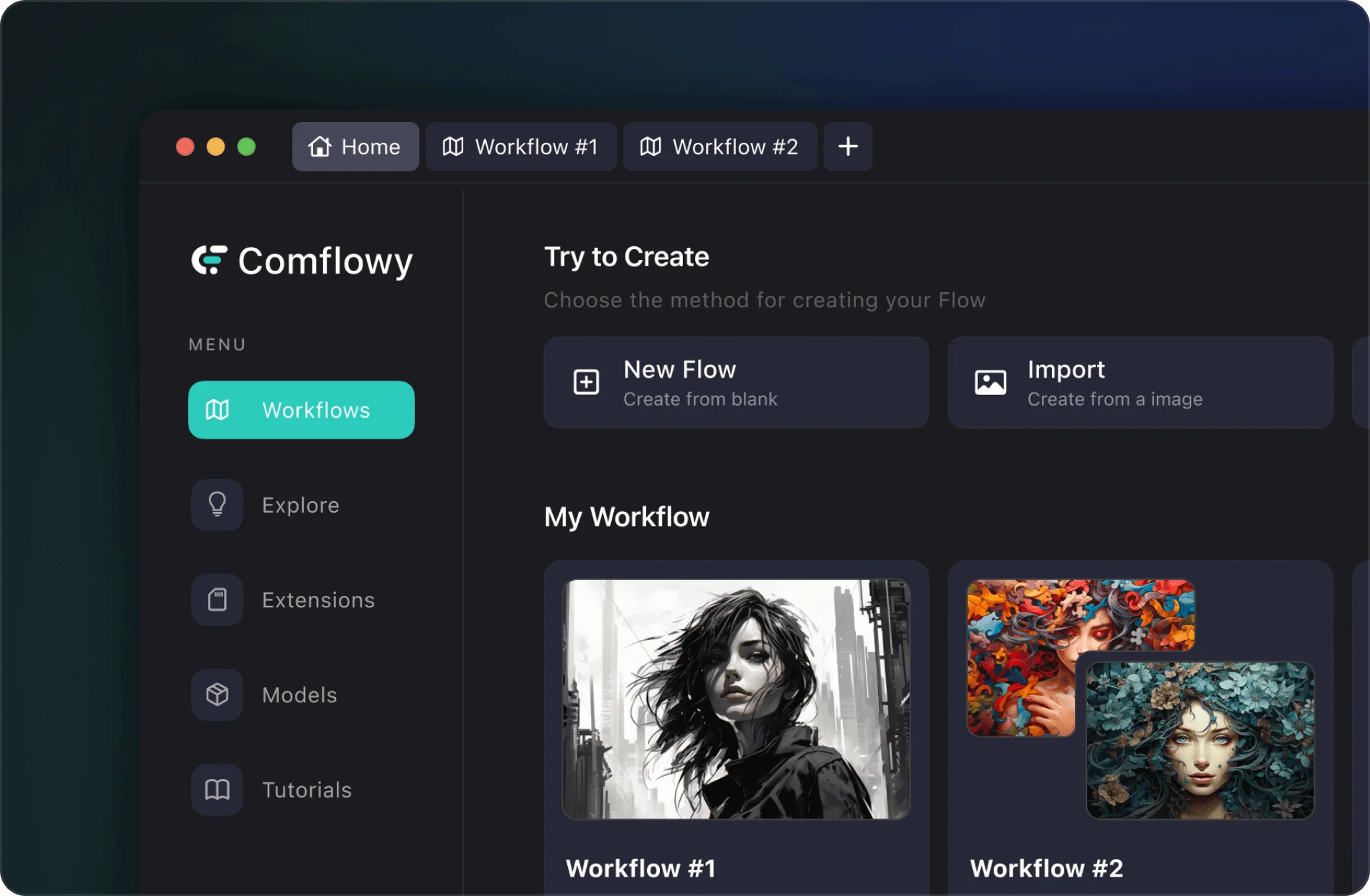 ComflowySpace - 开箱即用的ComfyUI客户端，MacOS用户的福音~