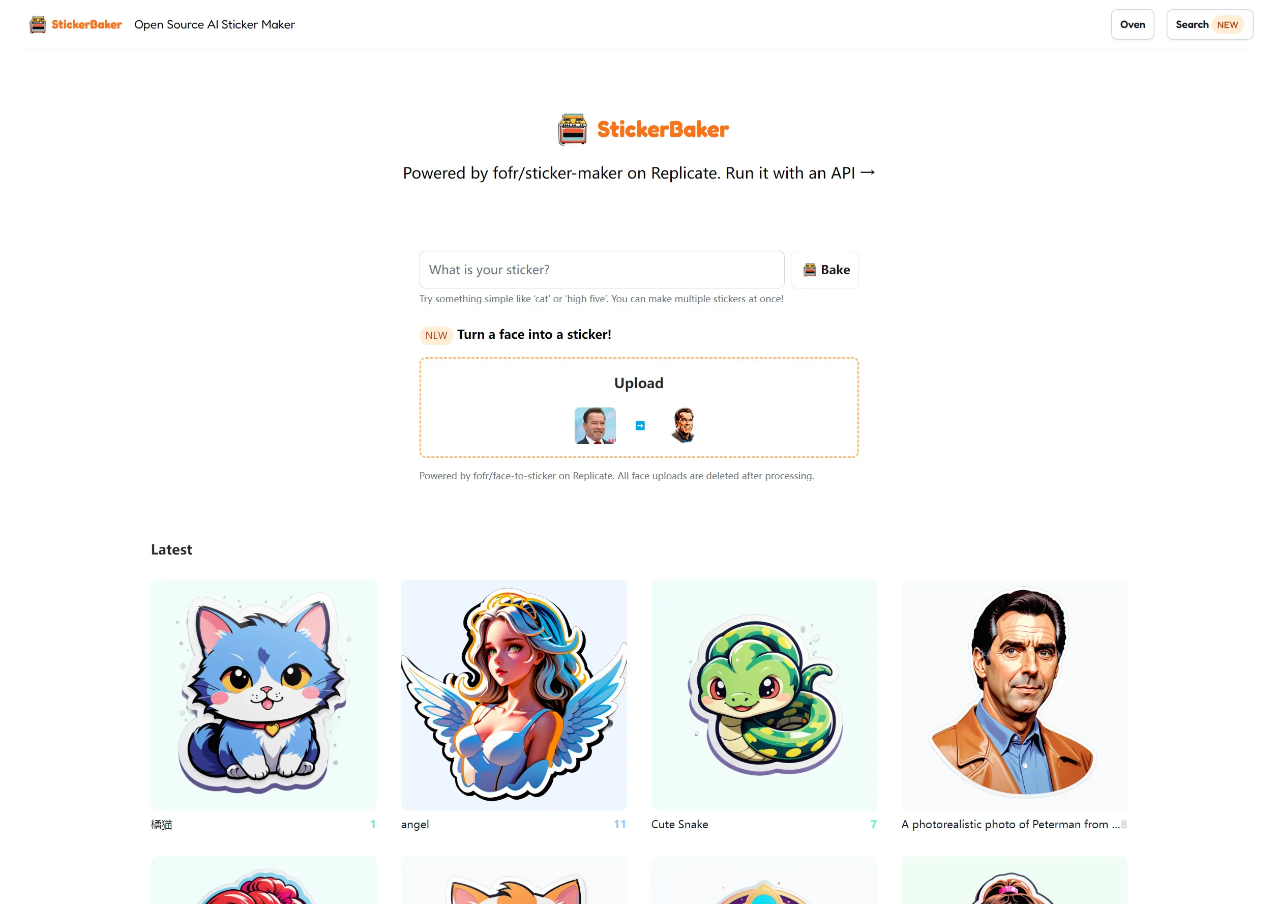 StickerBaker - 可爱卡通贴纸一键生成AI神器，完全免费~
