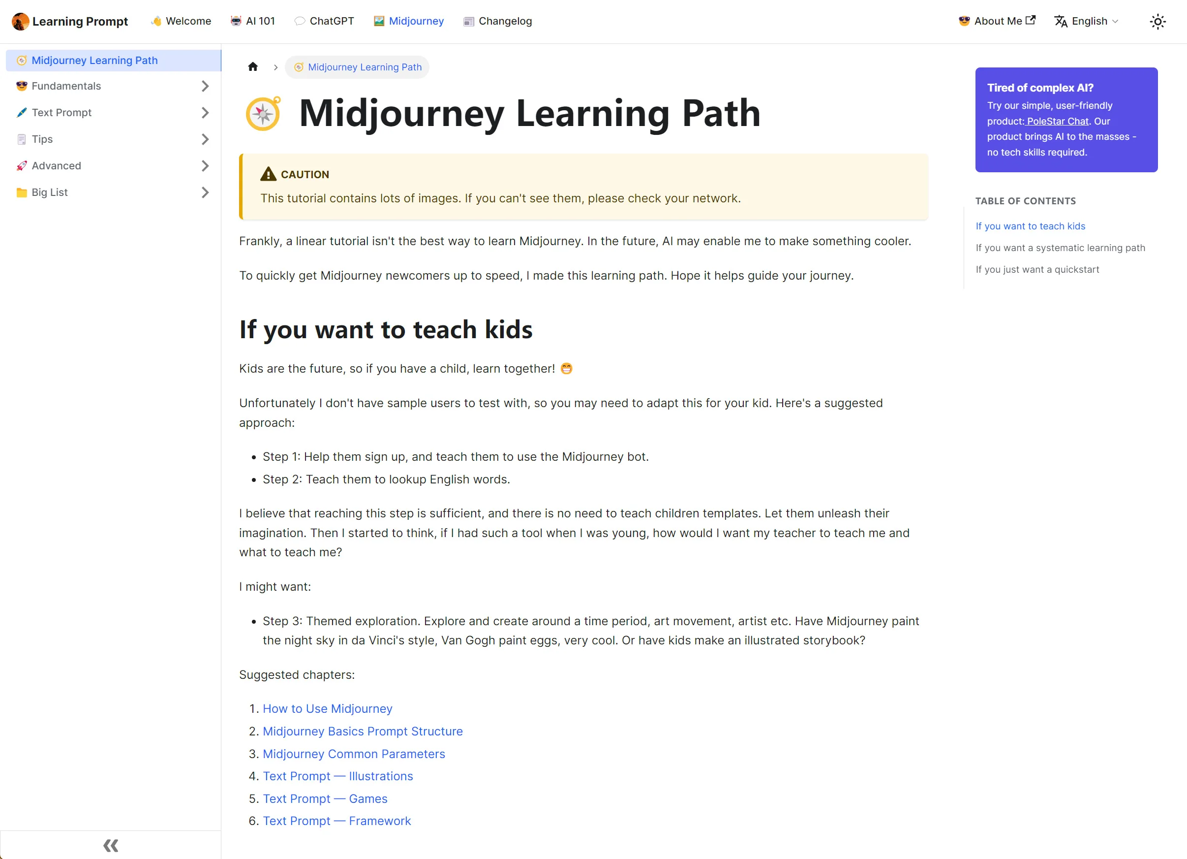 Learning Prompt - GPT+MJ傻瓜式保姆级AI教程平台，免费知识库~