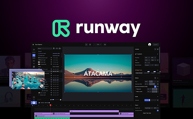 Runway - 新一代视频内容制作生成AI工具，人人都能成为神笔马良