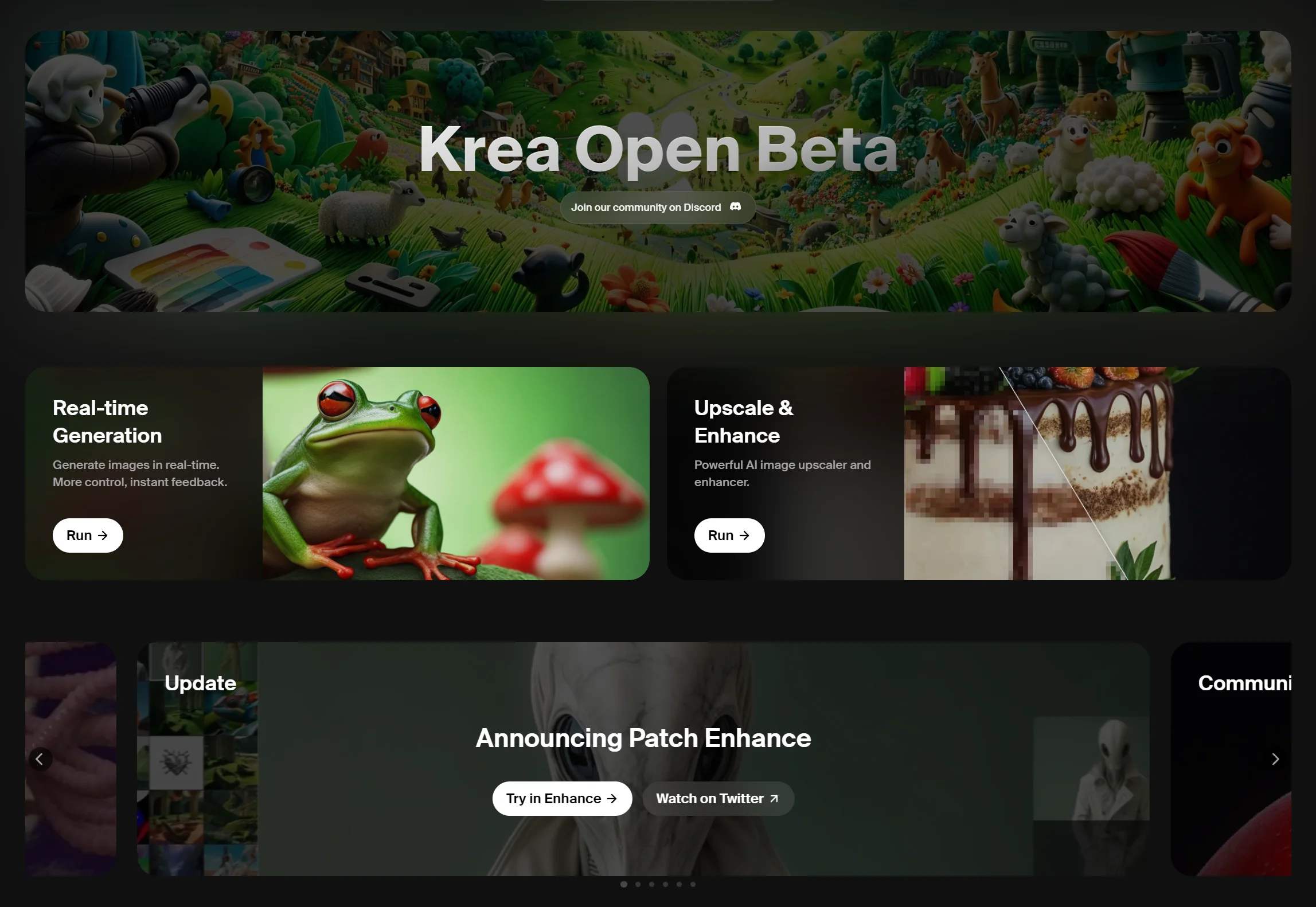 Krea AI - 超级强大的实时图像AI生成工具，颠覆传统工作流，为创意提供无限可能！
