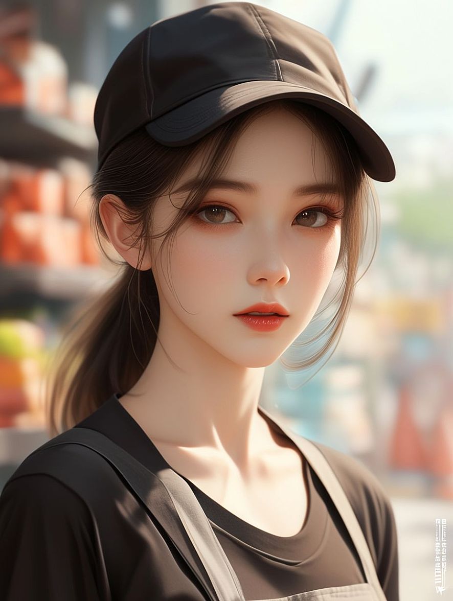 美女杂货铺店员