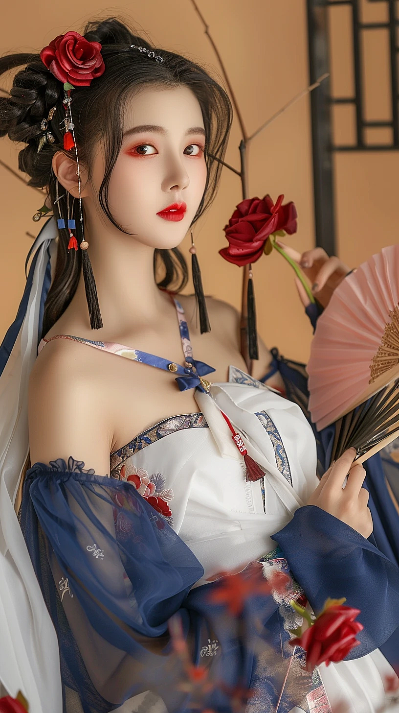 中式汉服古装美女- 山鲸AI官方社区