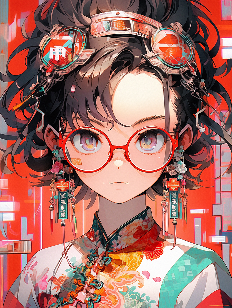 赛博朋克旗袍