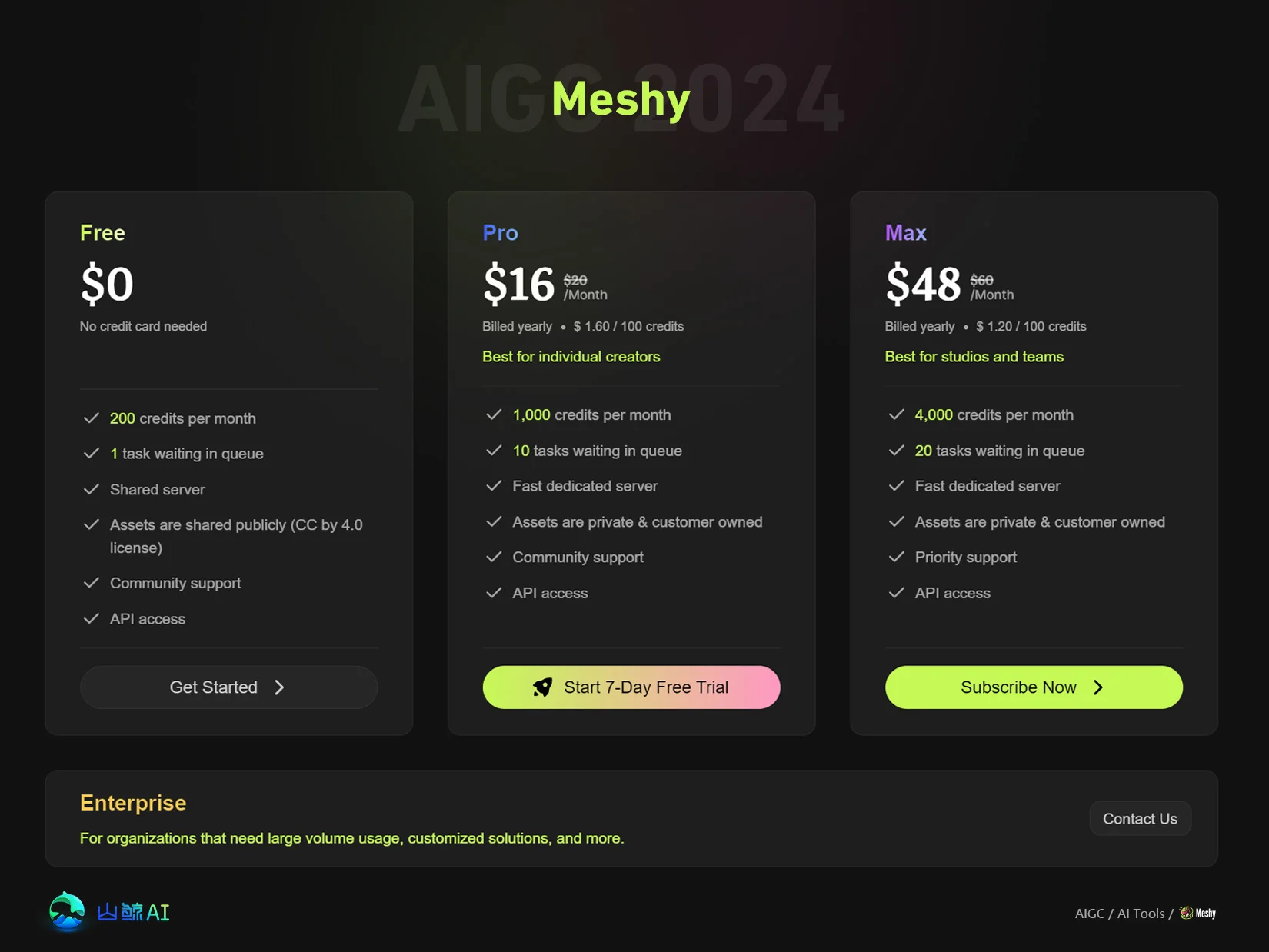 Meshy - 全球最顶尖文本生成3D模型AI神器，没有之一，打开AI创作的无限可能，探索未知领域！