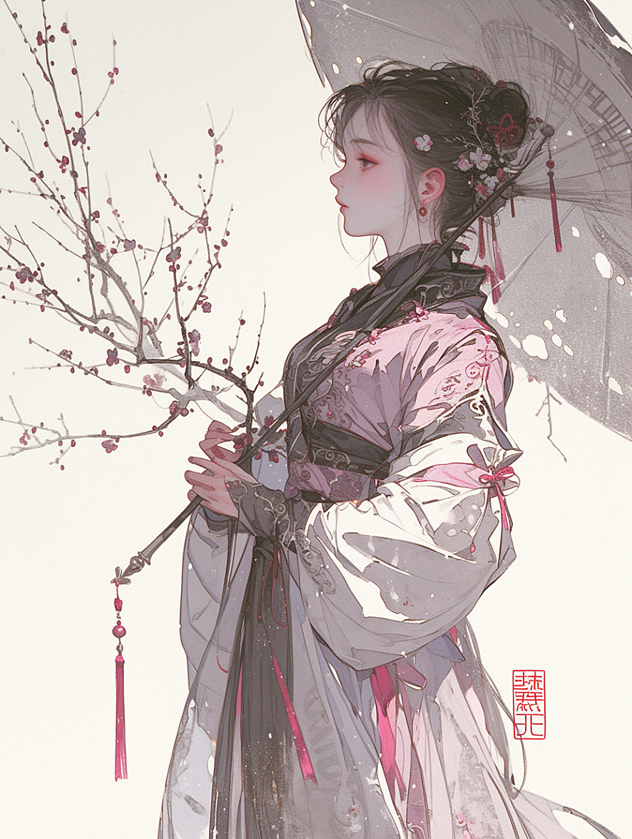 中国风 AI 美人的绝代风华