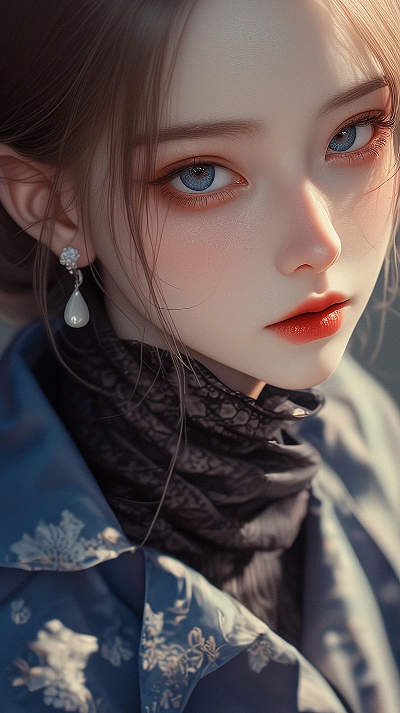 荧光外套少女