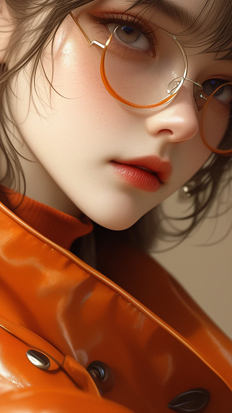 荧光外套少女