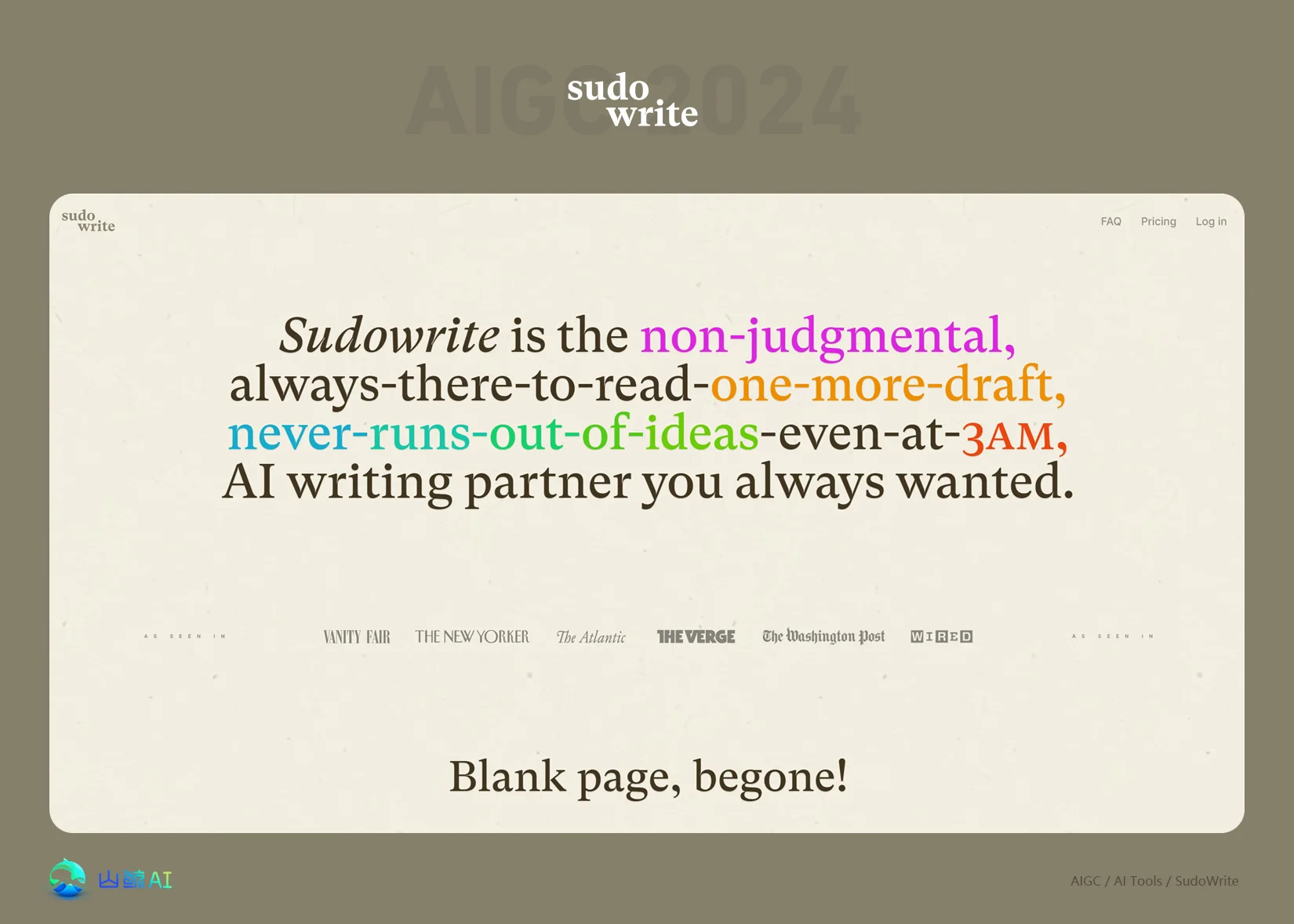 SudoWrite - 全能型小说剧本写作AI工具，用AI让写作变得如此简单，几天完成一部小说不是梦~