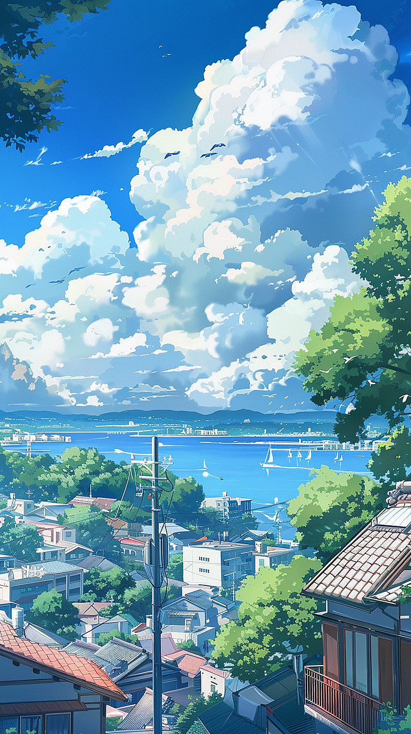 新海诚画出的海滨城市