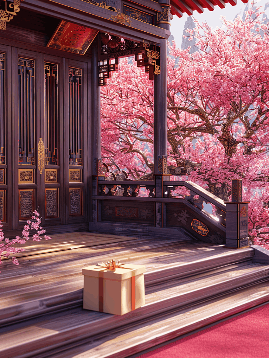 樱花女神节电商礼物场景