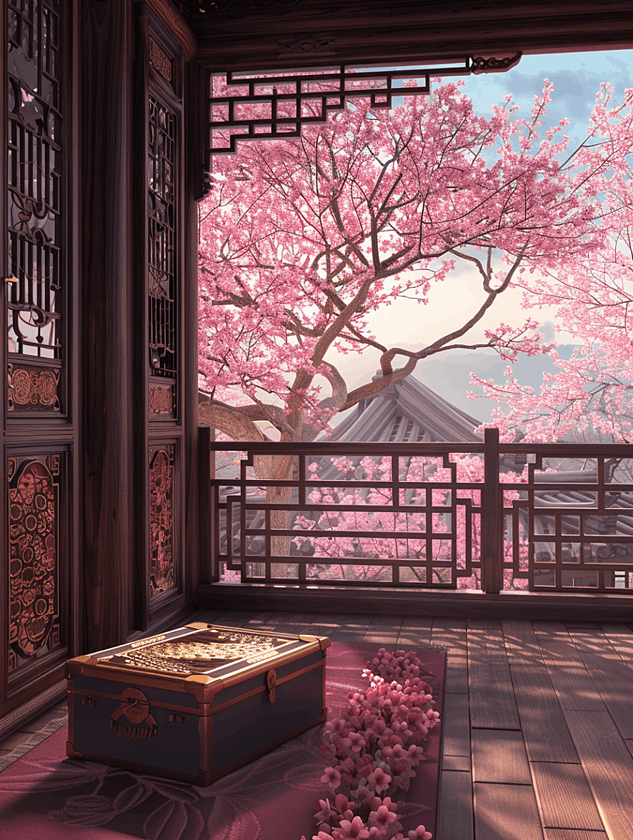 樱花女神节电商礼物场景