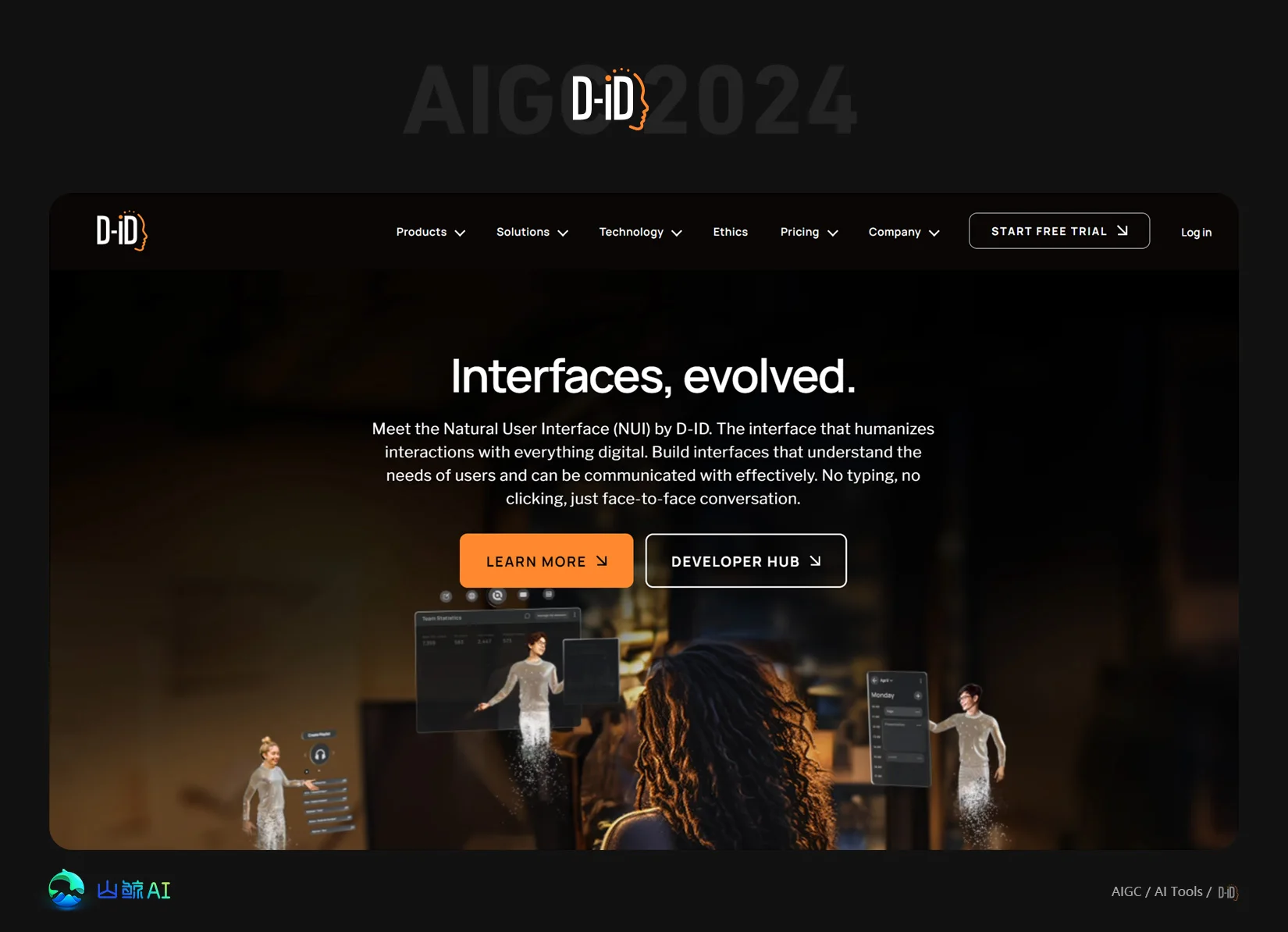 D-ID - 全球最专业最全面的数字人视频生成AI工具，真人口播，三分钟打造超炫虚拟数字人，开启逼真数字人新时代~