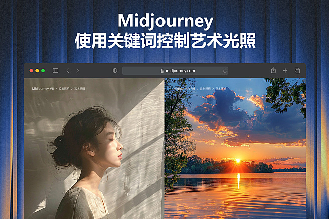 Midjourney 九组艺术光照提示词，教你如何帮你控制艺术效果~