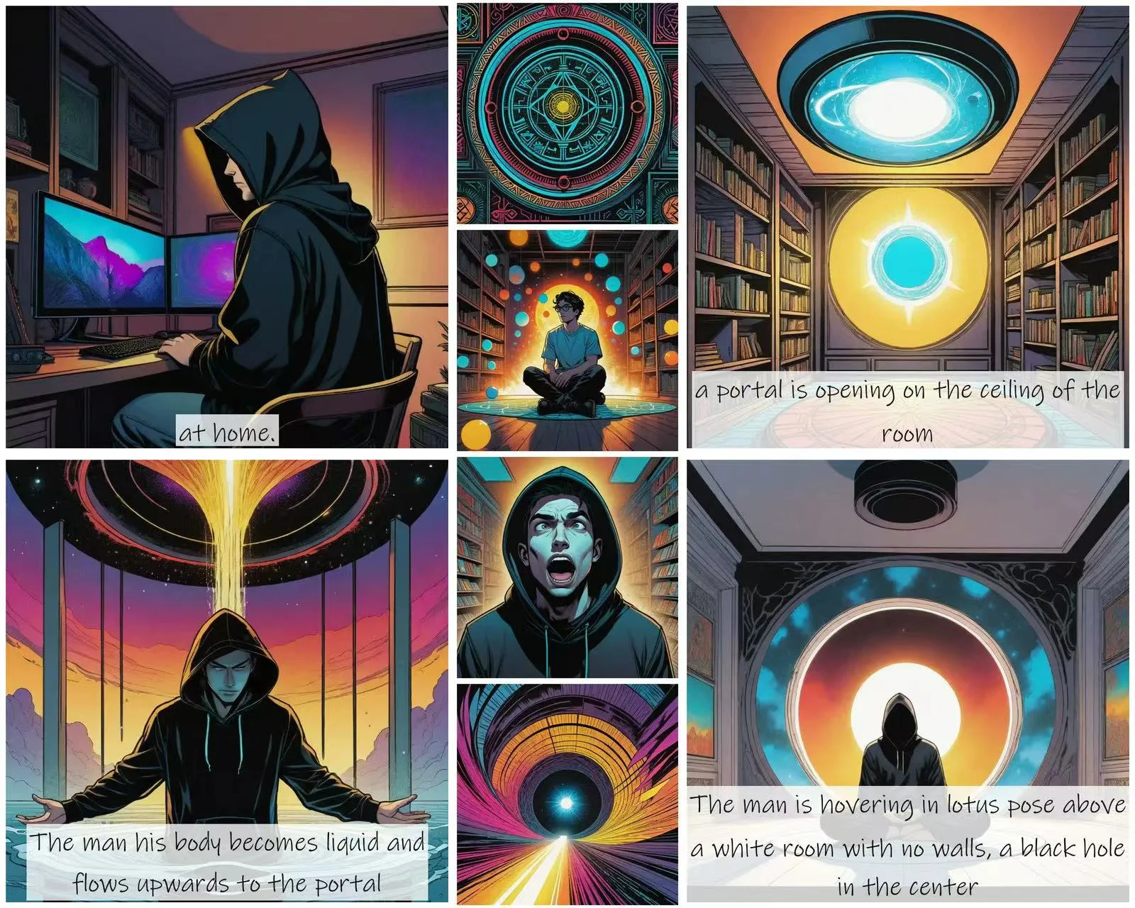 StoryDiffusion - 专业漫画绘本生成AI工具，保持风格角色一致性，连贯性视觉故事，本地整合包，输入文字一键生成~