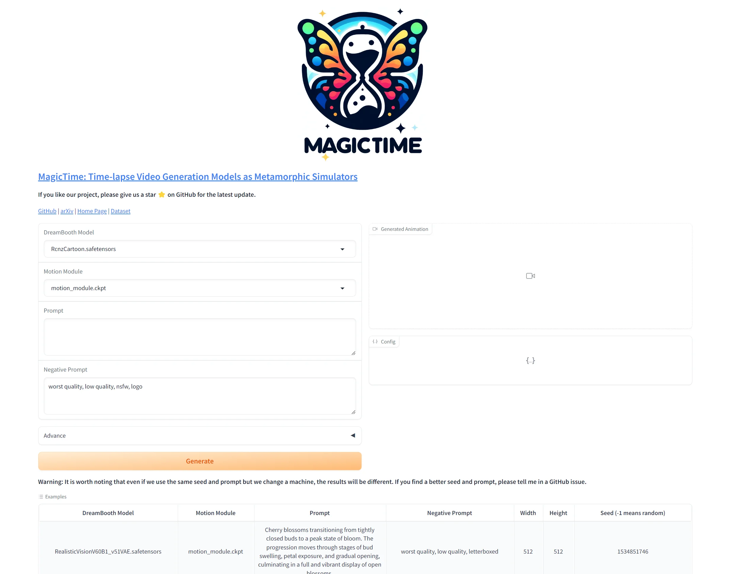 MagicTime - 高质量延时视频生成AI工具，本地整合包，一键制作生长动画，北大开源