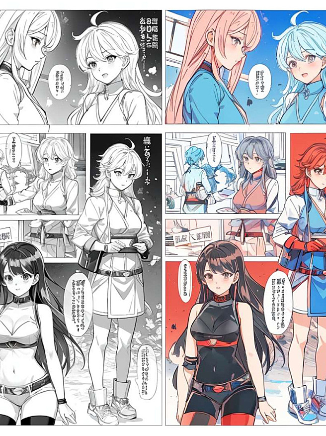 漫画直出，然后上色 - ComfyUI 工作流分享