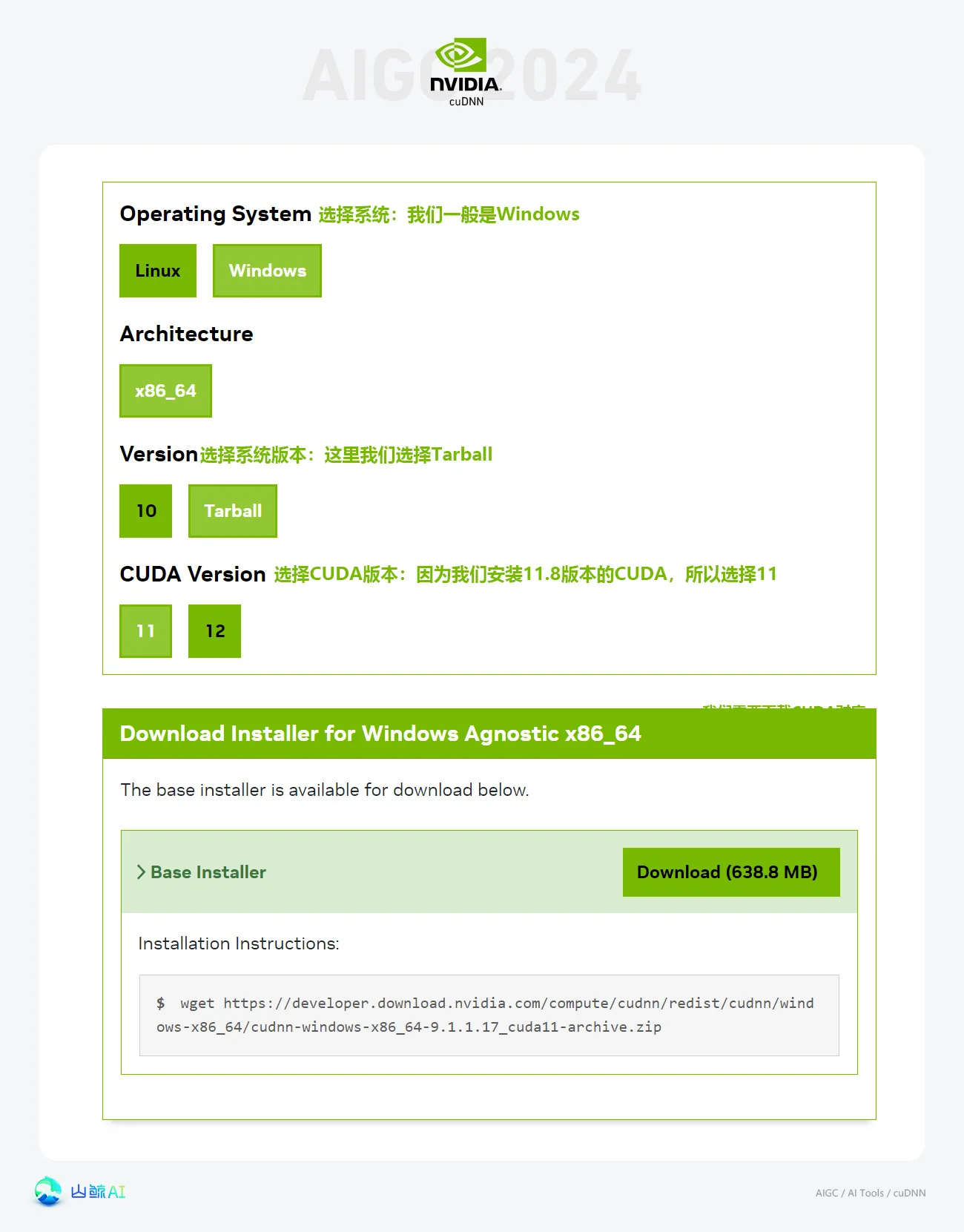 2024年最新Windows安装配置CUDA &amp; cuDNN喂饭级教程