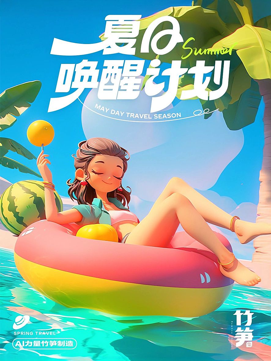 夏日唤醒计划，多巴胺色彩女孩~