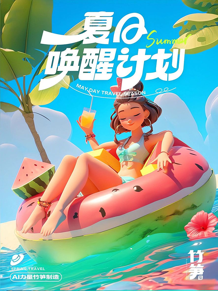 夏日唤醒计划，多巴胺色彩女孩~