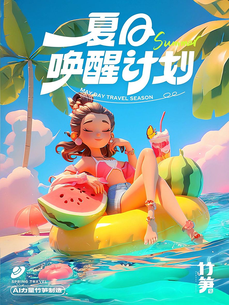 夏日唤醒计划，多巴胺色彩女孩~