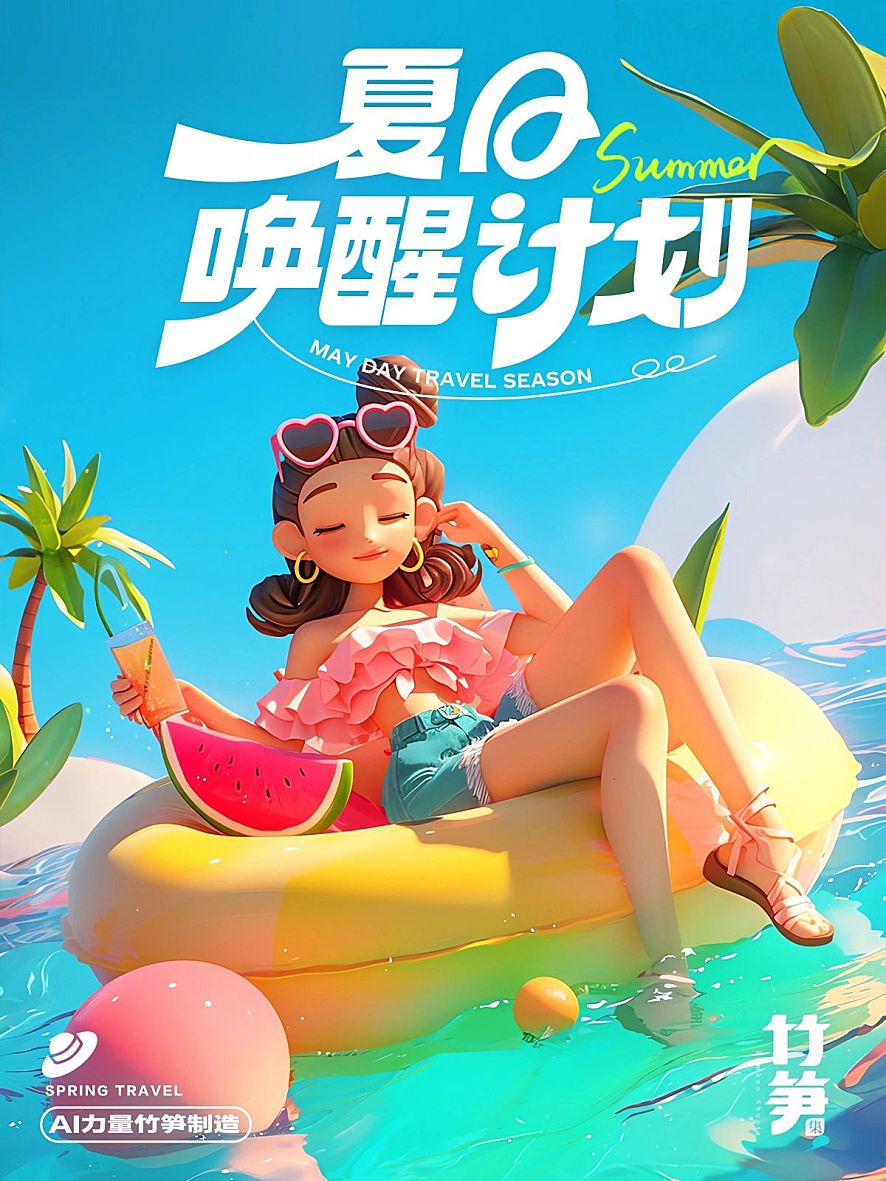 夏日唤醒计划，多巴胺色彩女孩~