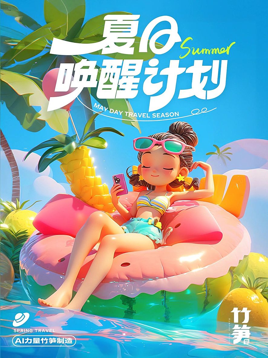 夏日唤醒计划，多巴胺色彩女孩~